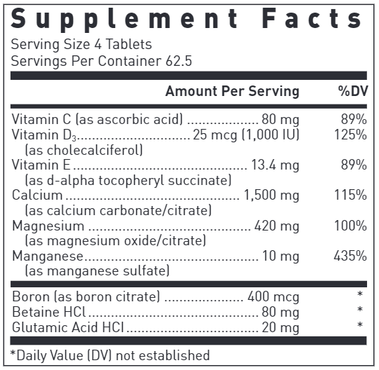 Dyna-Cal | Dynacal Douglas Labs supplement facts