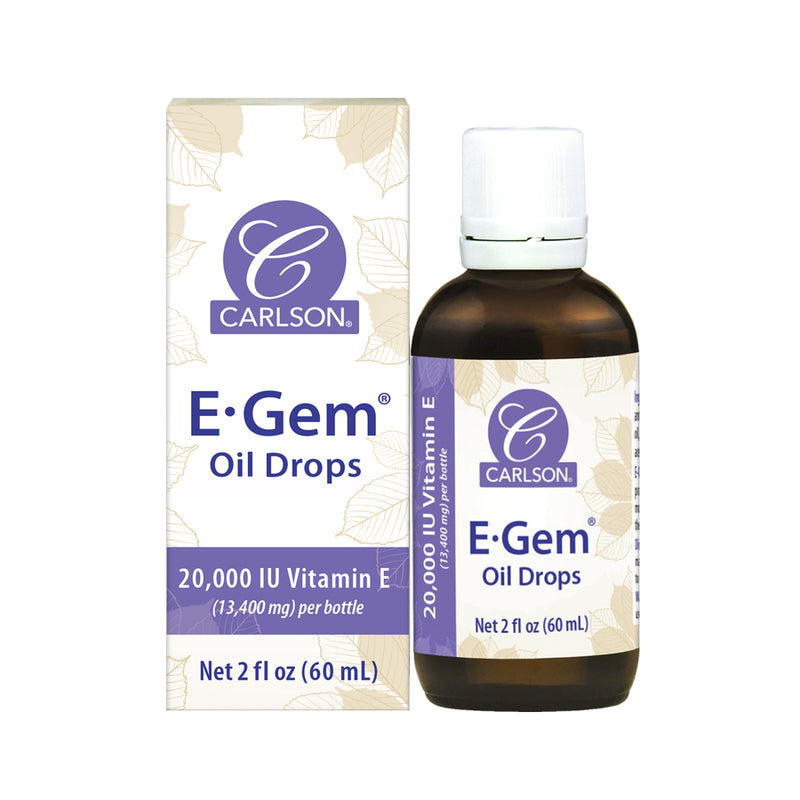 E-Gem Oil Drops (Carlson Labs) Front