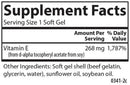 e-gems 400 iu carlson labs supplement facts