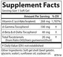 e-gems elite carlson labs supplement facts