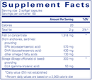 EFA essentials pure encapsulations supplement facts