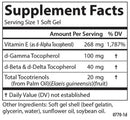 e-gems elite 400 iu carlson labs supplement facts