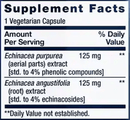 echinacea elite (life extension) supplement facts