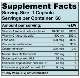 Echinacea Plus (Karuna Responsible Nutrition) Supplement Facts