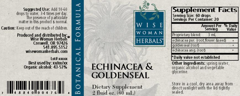 Echinacea & Goldenseal Wise Woman Herbals products
