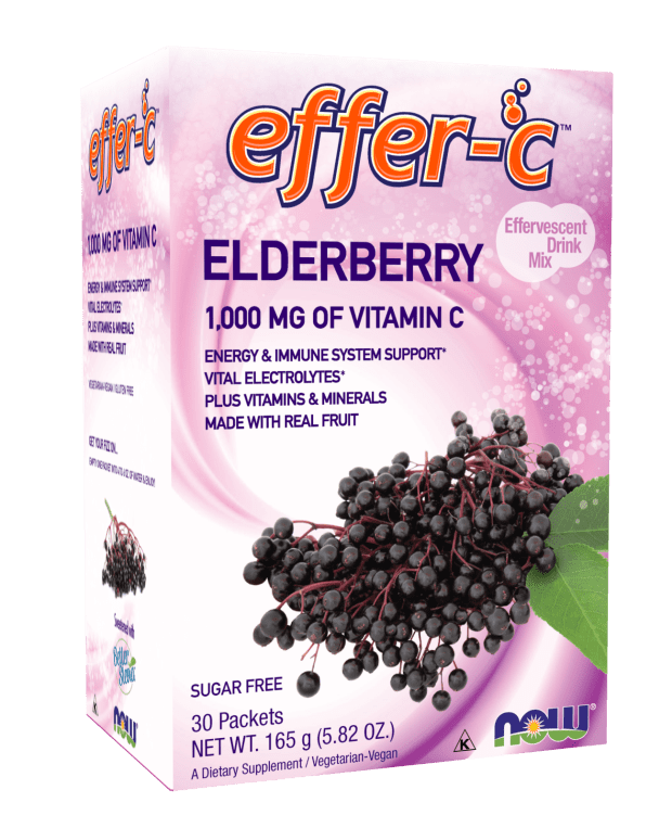 Effer-C Elderberry (NOW) Front