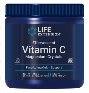 Effervescent Vitamin C Magnesium Crystals (Life Extension) Front