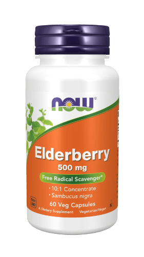 elderberry extract 500 mg (now foods)