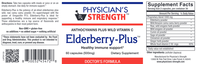 Elderberry-Plus (Physicians Strength) Label