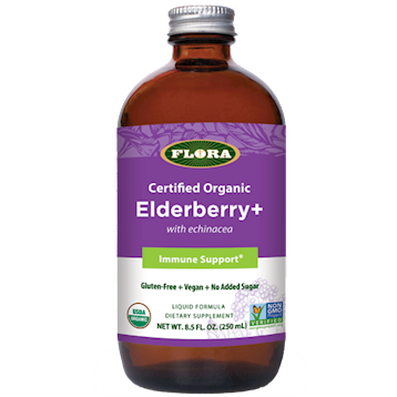 Elderberry+ Liquid Formula (Flora) Front