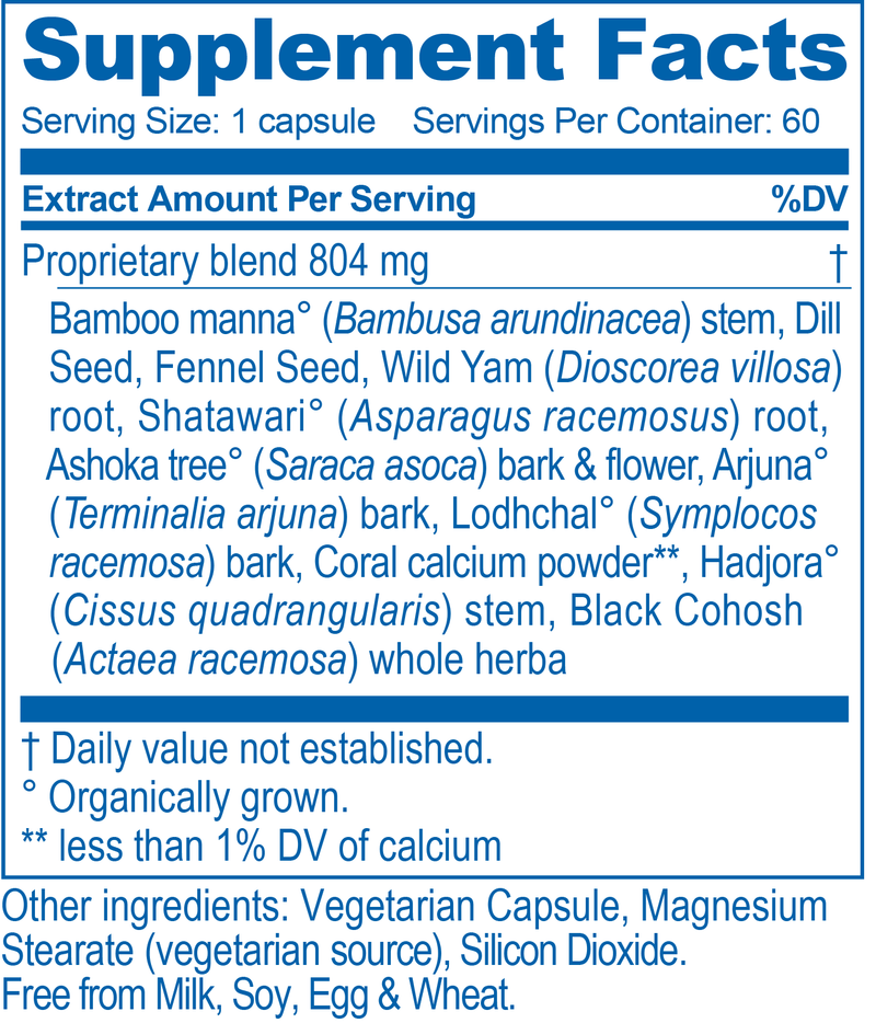 ElegFem (Ayush Herbs) Supplement Facts