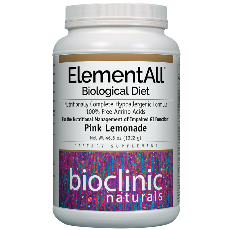 ElementalAll Diet (Bioclinic Naturals) Lemonade Front