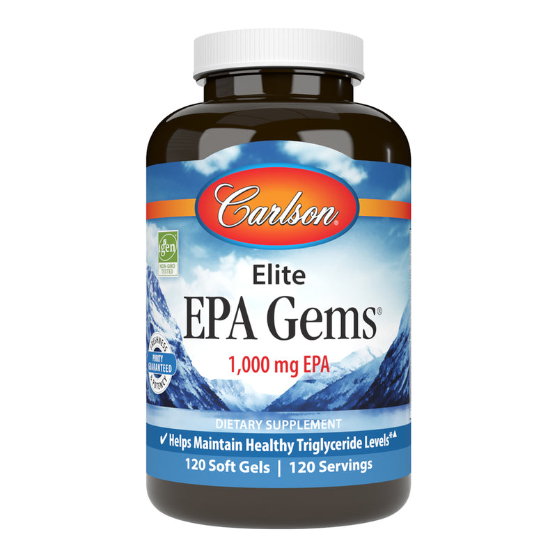 Elite EPA Gems (Carlson Labs) 120ct Front
