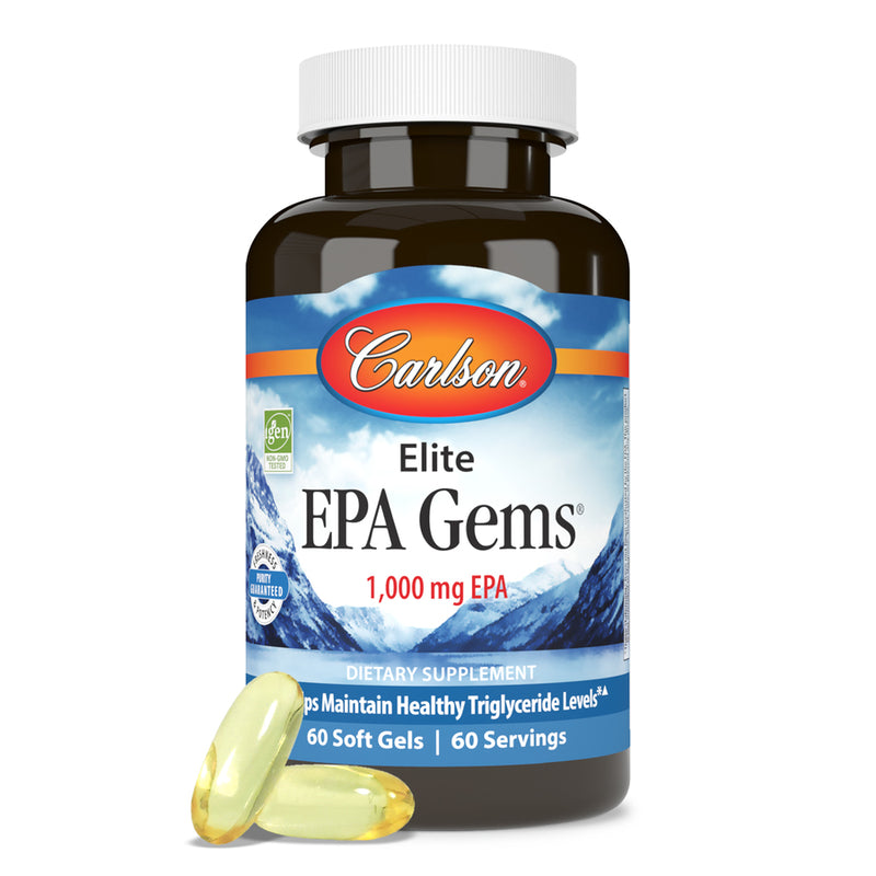 Elite EPA Gems (Carlson Labs) 60ct Front