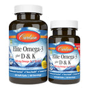 elite omega 3 plus d & k carlson labs