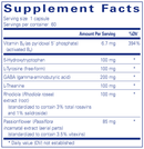 emotional wellness pure encapsulations supplement facts
