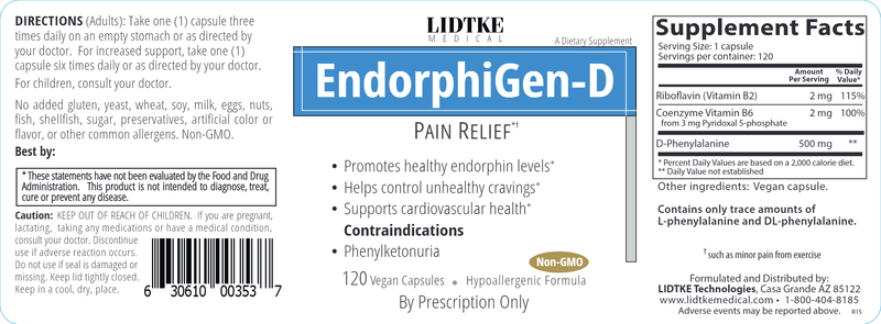 EndorphiGen-MD (Lidtke Medical) Label