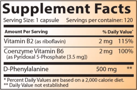 endorphigen (lidtke) supplement facts