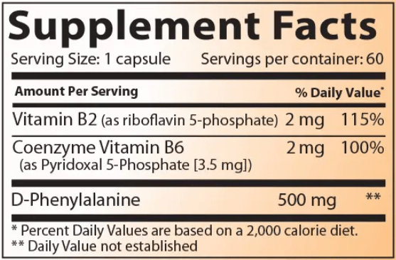 endorphigen (lidtke) supplement facts