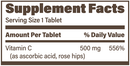 endur-c sr 500 mg (endurance product company) supplement facts