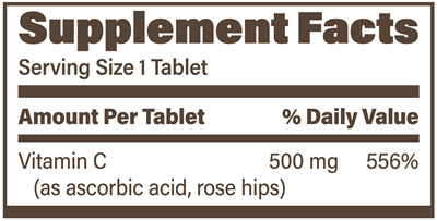 Endur-C SR 500 mg (Endurance Product Company) Supplement Facts