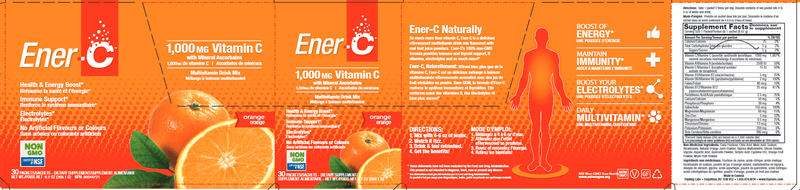 Ener-C Orange Packets (Ener-C) Label