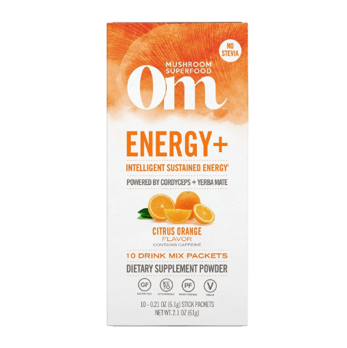 Energy+ Citrus Orange Mushroom Superfood Drink Mix (Om Mushrooms) 