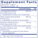 energy xtra improved pure encapsulations supplement facts