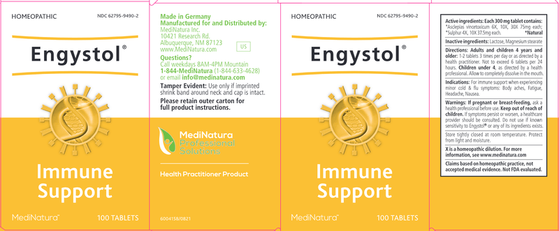 engystol tablets (medinatura professional) label