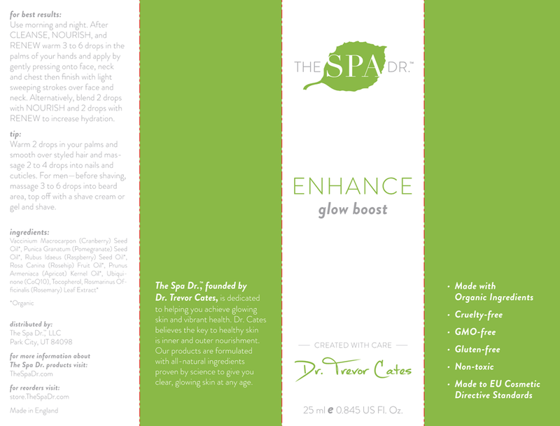 Enhance Glow Boost (The Spa Dr) Label