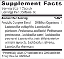 enteropro (longevity science) supplement facts