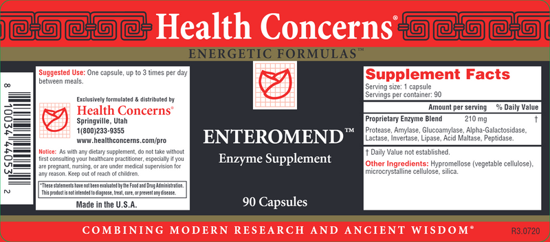 Enteromend (Health Concerns) Label