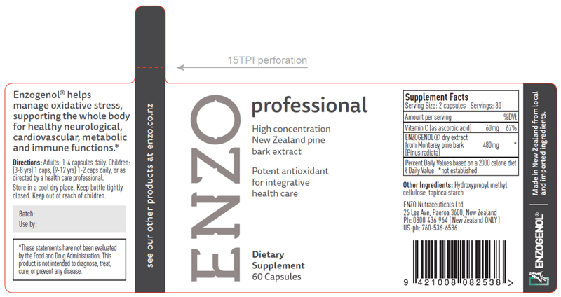 Enzo Professional (Enzo Nutraceuticals Ltd.) Label