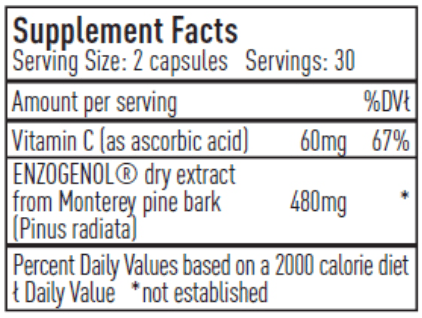 Enzo Professional (Enzo Nutraceuticals Ltd.) Supplement Facts