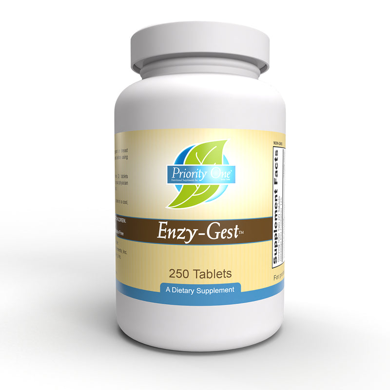 Enzy-Gest (Priority One Vitamins) 250ct Front