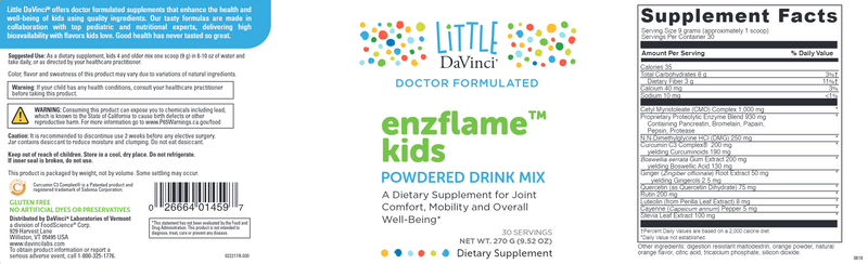 Enzymeflame Kids (Little Davinci) Label