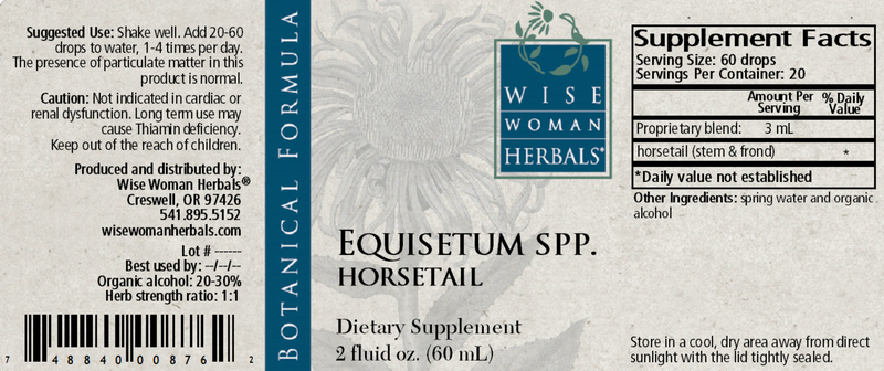 Equisetum horsetail Wise Woman Herbals products