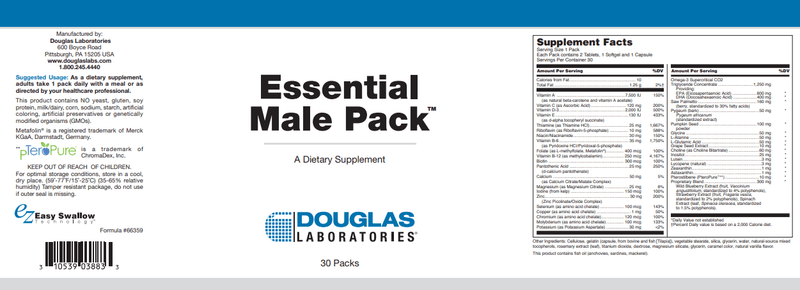 Buy Essential Male Pack Douglas Labs