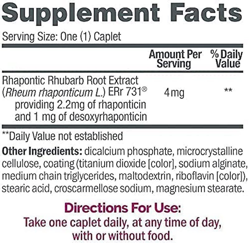 estroven complete menopause relief (i-health) supplement facts