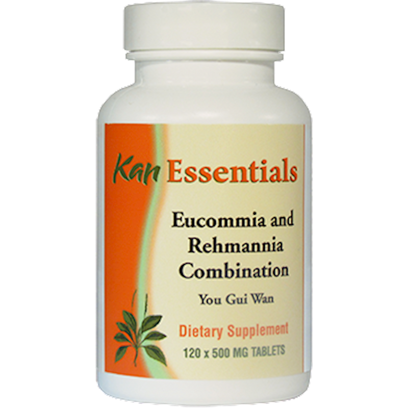 Eucommia and Rehmannia Combination Tablets (Kan Herbs Essentials) 120ct Front