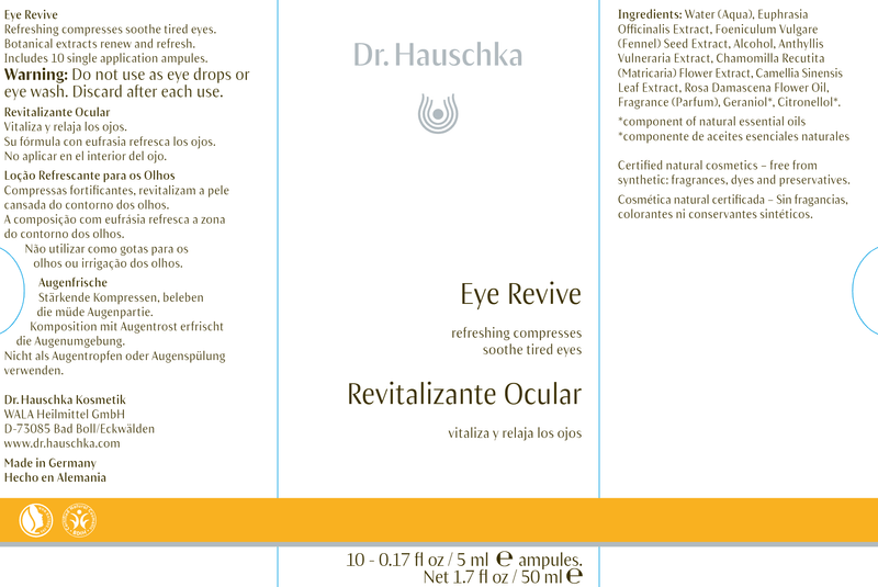 Eye Revive (Dr. Hauschka Skincare) Label
