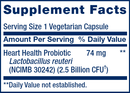 florassist heart health (life extension) supplement facts