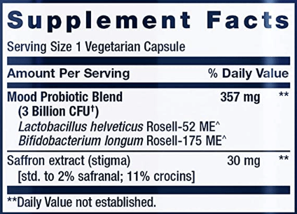 FLORASSIST®  Mood Improve (Life Extension) Supplement Facts