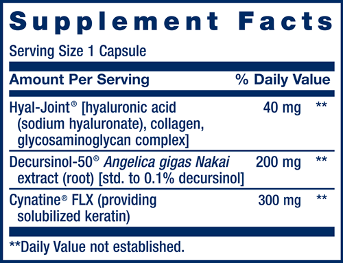 fast-acting joint formula (life extension) supplement facts