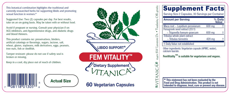 FemVitality Vitanica products