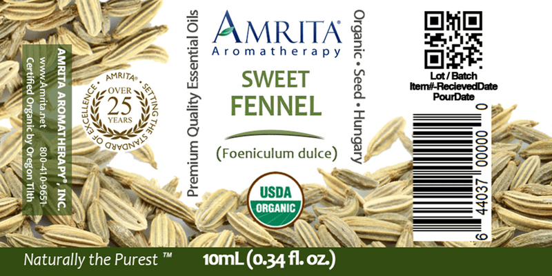 Fennel, Sweet (Amrita Aromatherapy) Label