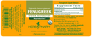 fenugreek herb pharm label