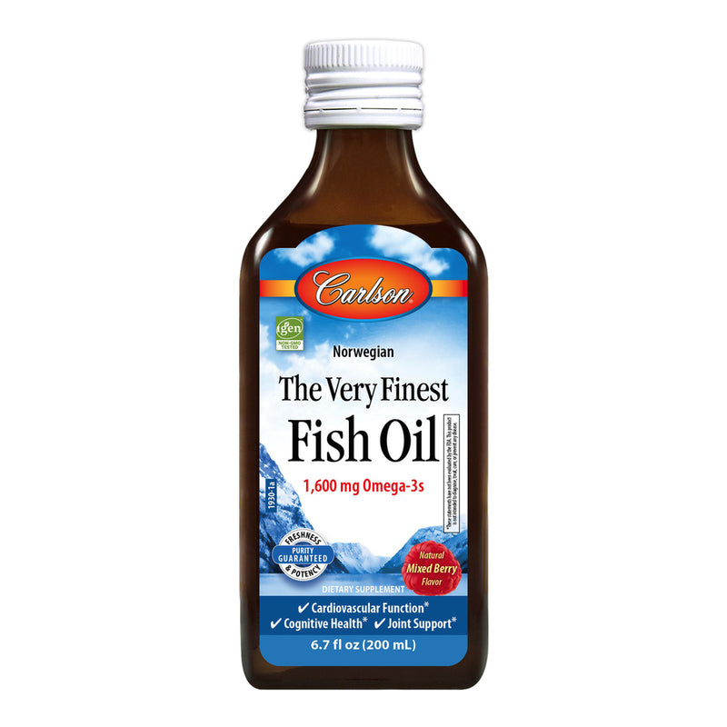 Finest Fish Oil Omega 3 (Carlson Labs) 6.7oz Front