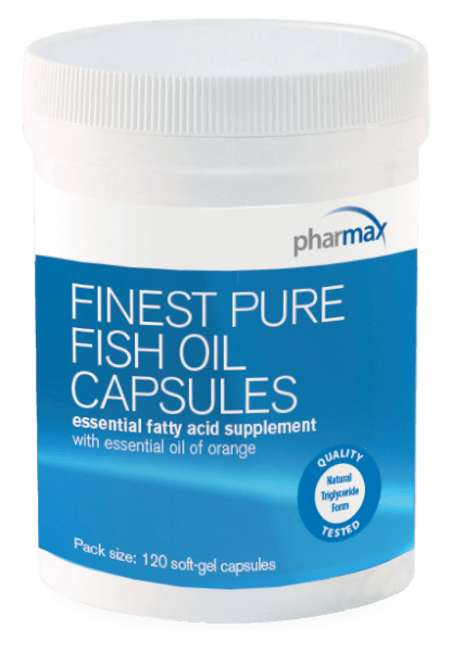 Finest Pure Fish Oil Capsules (Pharmax) Front