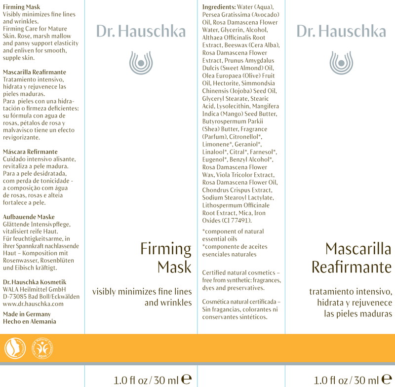 Firming Mask (Dr. Hauschka Skincare) Label
